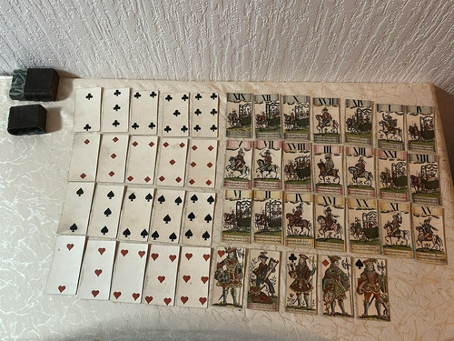 Antikes barockes kartenspiel - barockes,