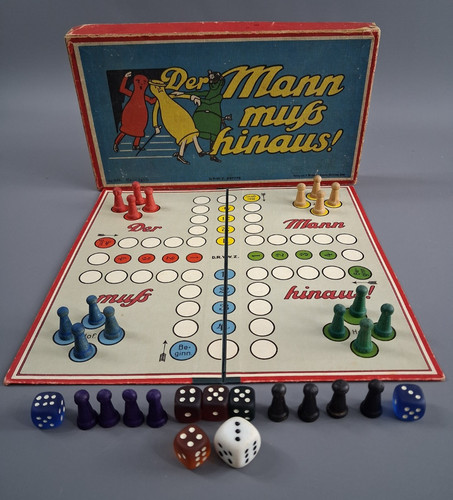 Antik brettspiel der mann - brettspiel, "der