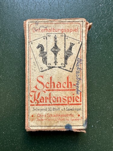 Altes schach kartenspiel - altes,