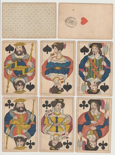 Alte spielkarten biedermeier - alte,