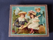 Antik Puzzel Holzwürfelspiel