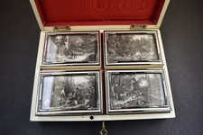 antiker Spielekasten Silber