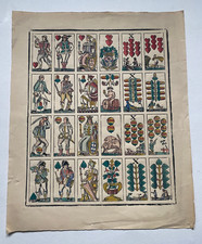 Kartenspiel Holzschnitt um